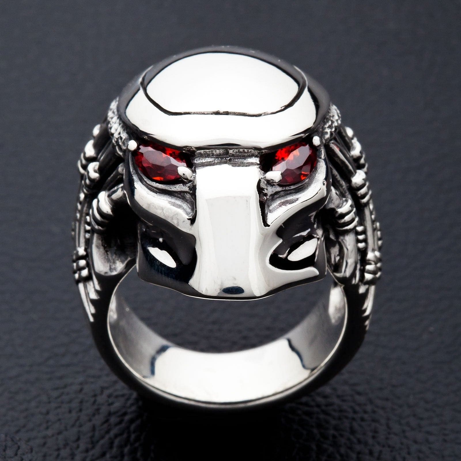 Predator Bio-Mask Ring — 17g Handcrafted Yautja .925 Silver
