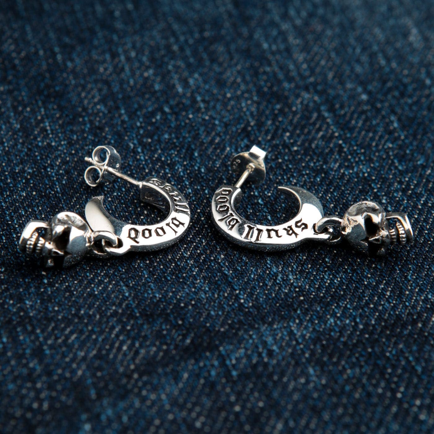 Orecchini A Teschio E Ciliegia In Argento 925 – Gotico, Punk, Regalo Per Donna