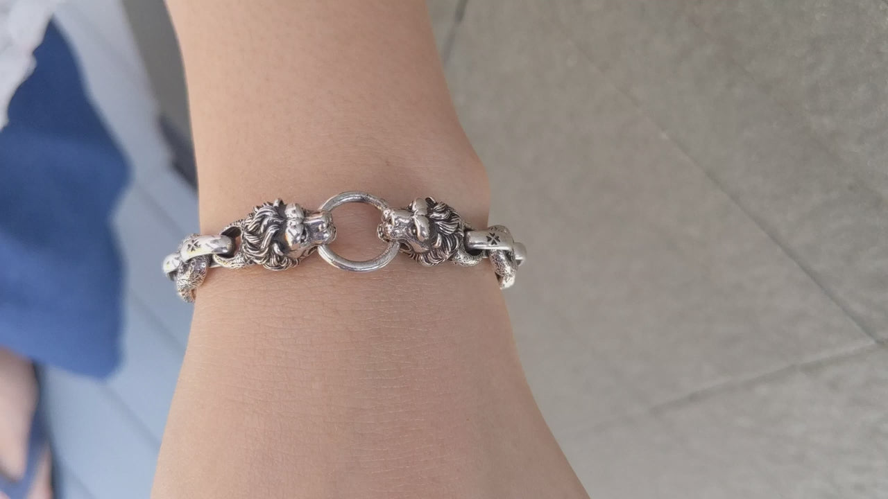 Heavy Lion Bracelet for Men — 58g Statement Piece