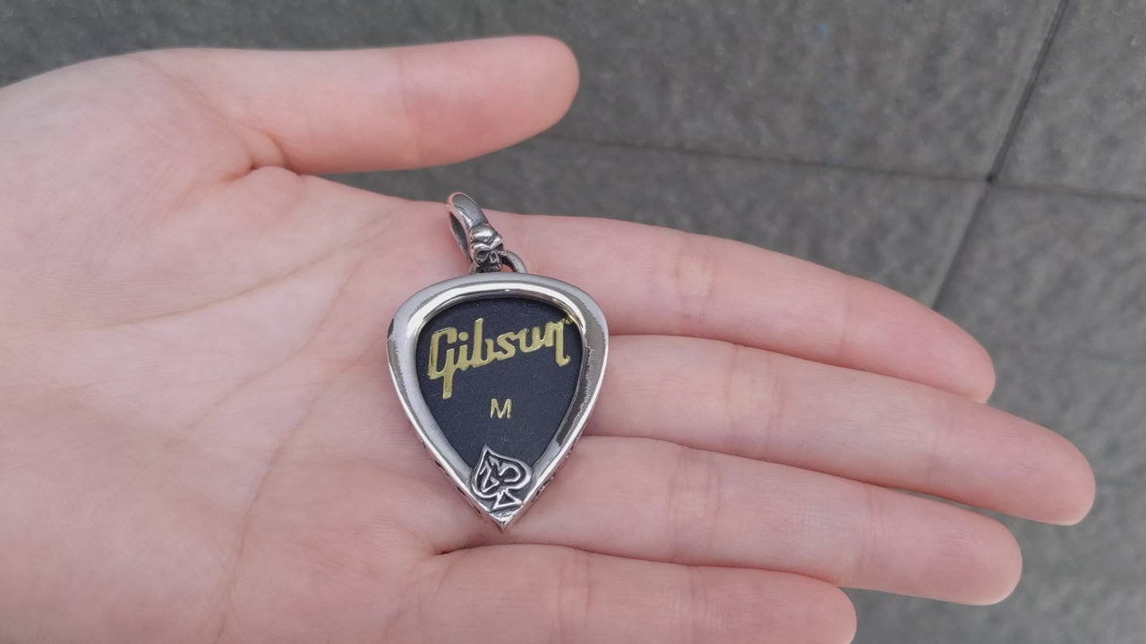 Guitar Pick Holder Pendant — Functional Rock Jewelry