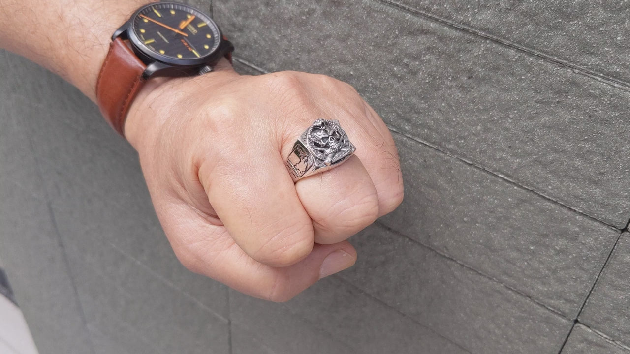 US Army Sniper Ring — One Shot One Kill Military Band