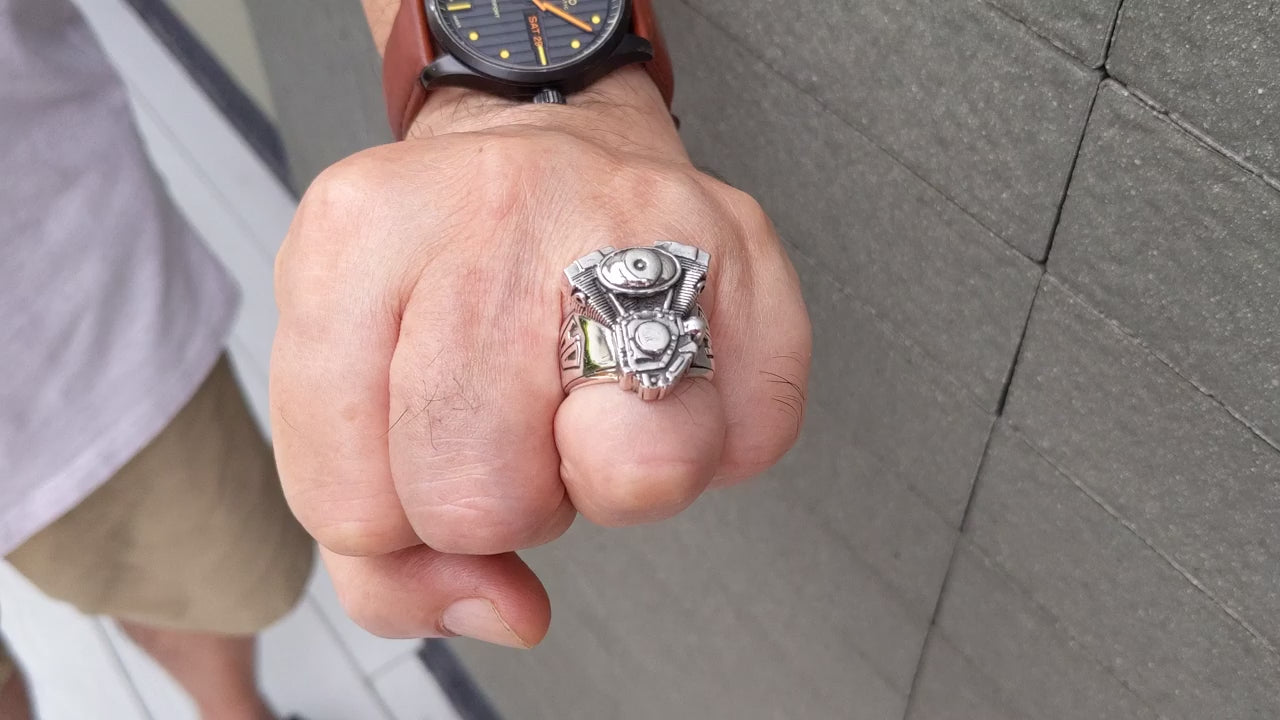 Motorcycle Engine Ring for Gearheads & Riders