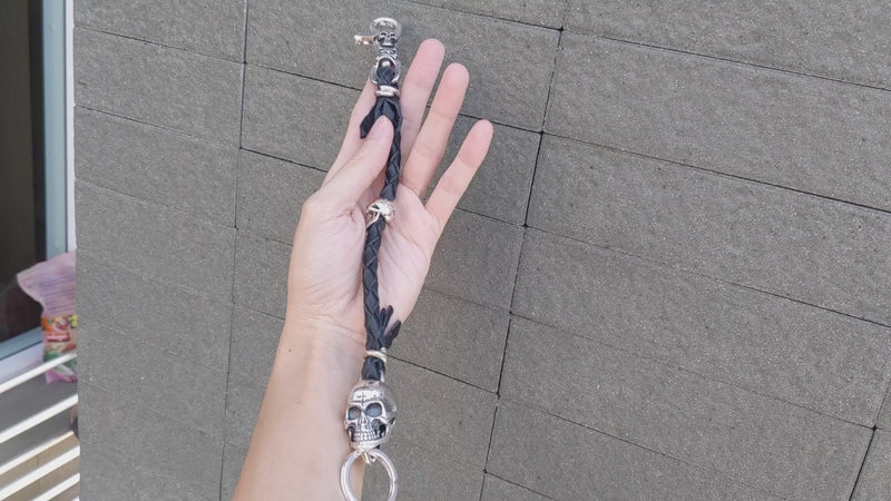 希少品 ハラキリ ウォレットチェーン、ピンキーリング、SKULLのベルトセット スカルキーチェーン — ウォレットハンガー＆ベルトループ キーフォブ