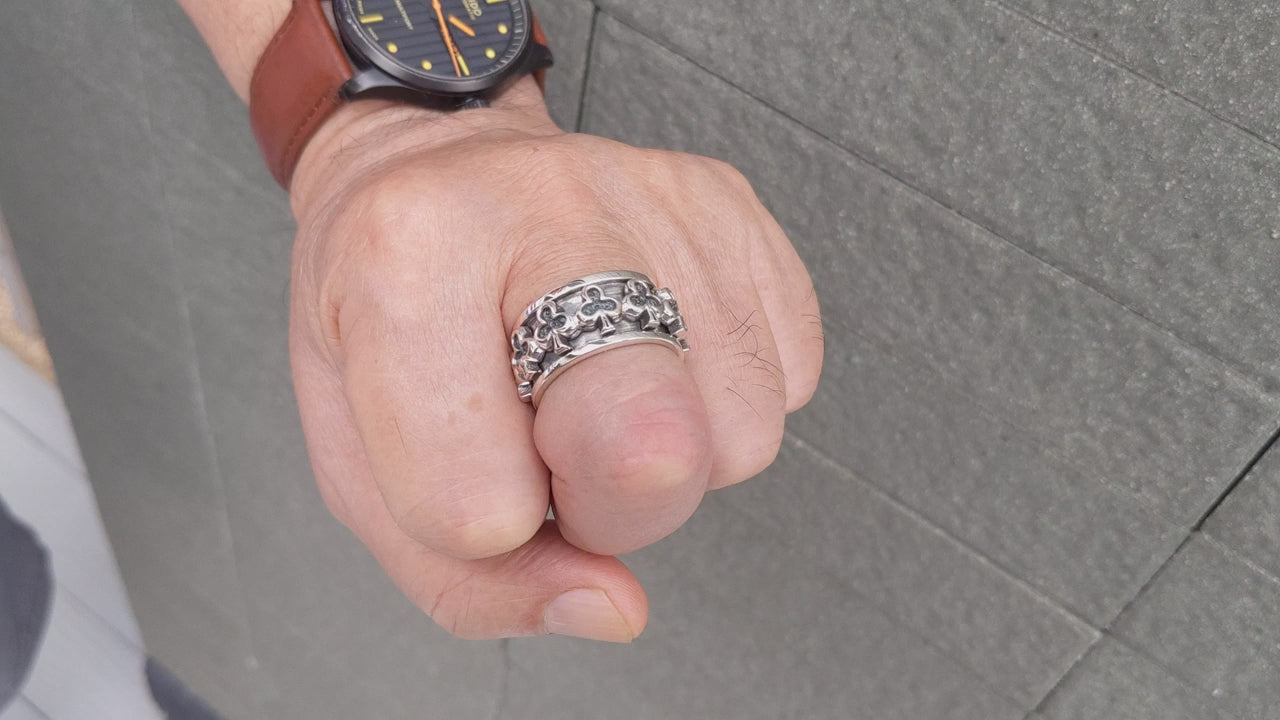 1点物 シルバースピナーリング サイズ22.5号 スピナーリング — 日常