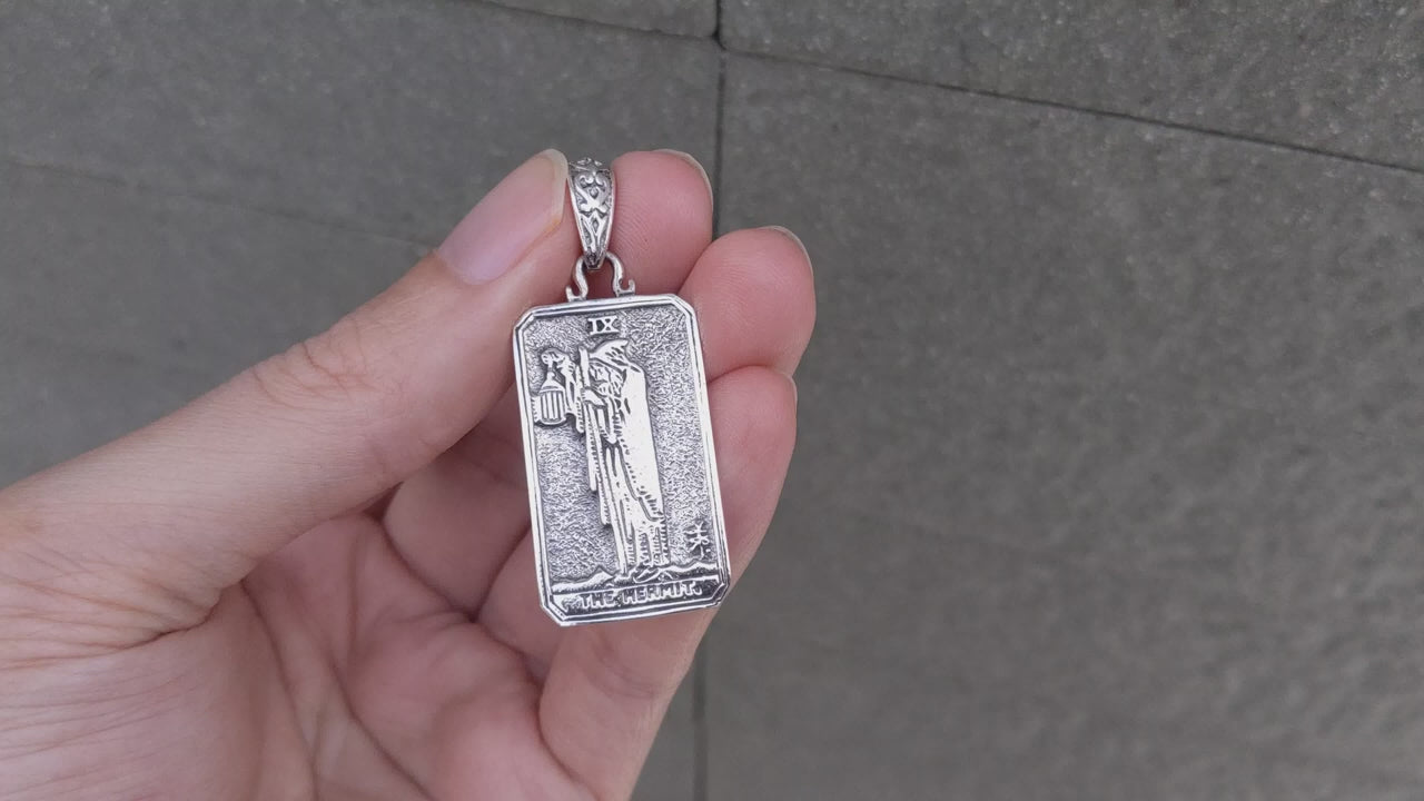 The Hermit Tarot Pendant — Lantern of Inner Wisdom