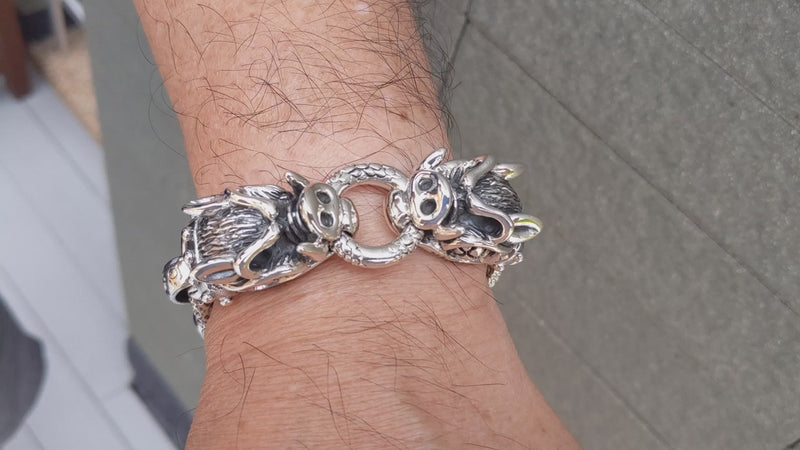 Boar Head Biker Bracelet | 140g