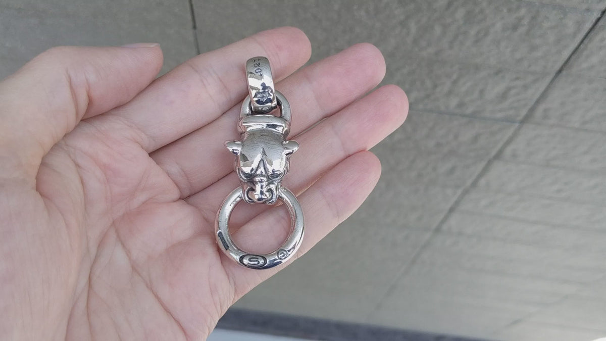 Panther Pendant — Fierce Big Cat Necklace & Chain Clasp