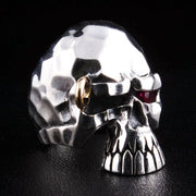 Punk Skull Sterling Silver Biker Ring