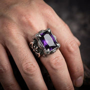purple-gemstone-silver-ring-