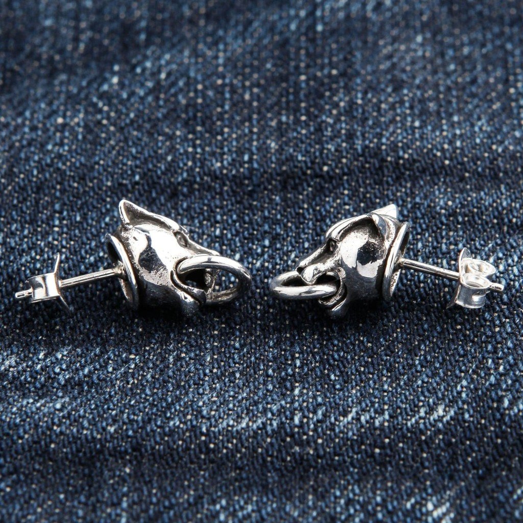 Orecchini a perno fatti a mano in argento sterling 925 con pietra preziosa on Orecchini a perno fatti a mano in argento sterling 925 con pietra preziosa on