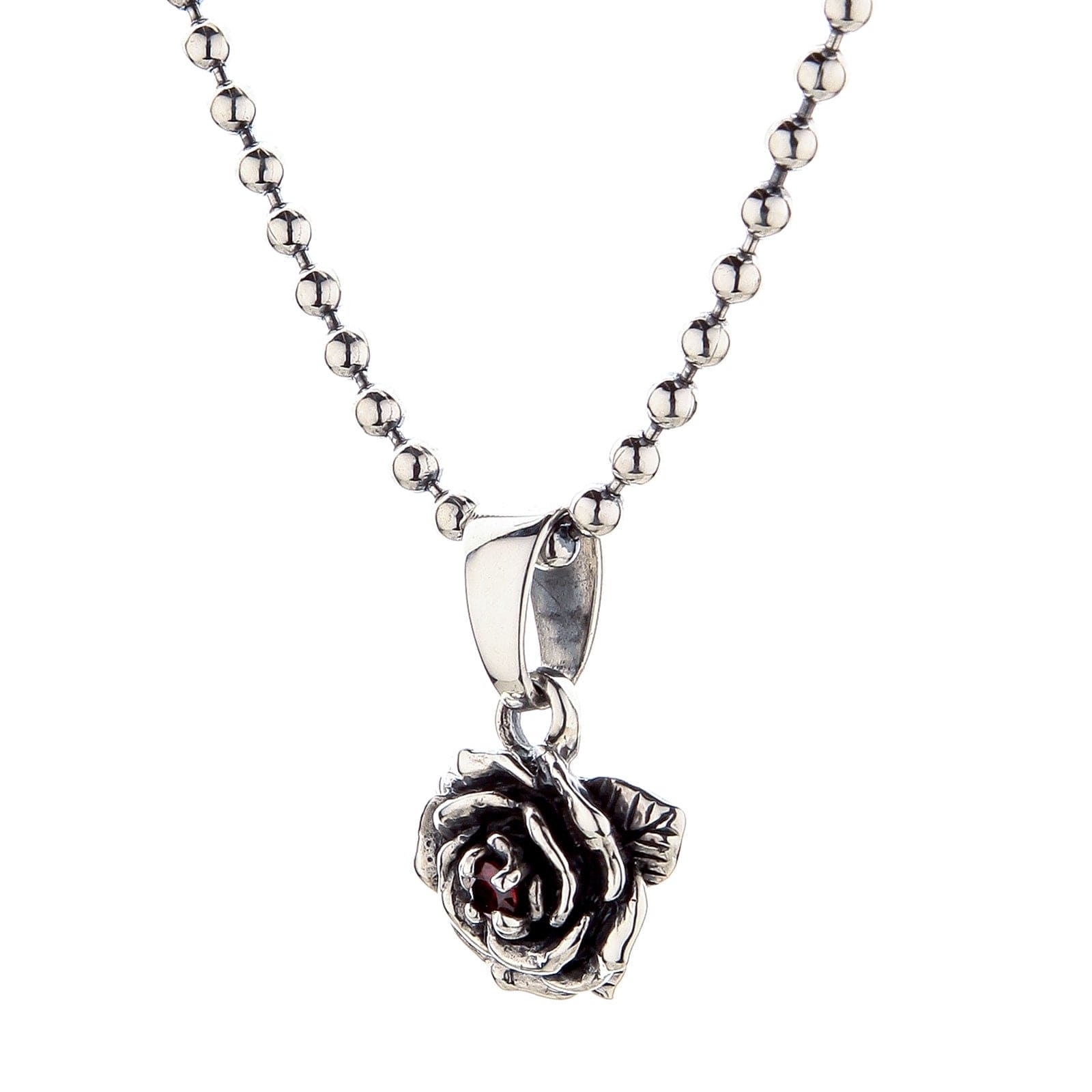 Amazon.com: Disney Beauty and the Beast, Sterling Silver Two Tone Rose  Pendant Necklace, 18