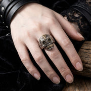 Candy Skull Ring — Mexican Calavera Design | Bikerringshop