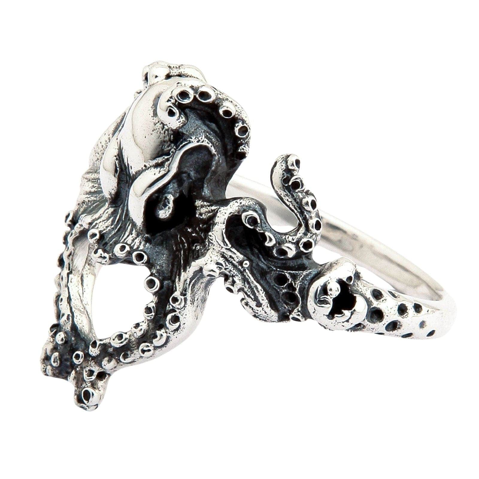 Heart Ringed Octopus Women’s Octopus Heart Ring — Romantic Gothic Design