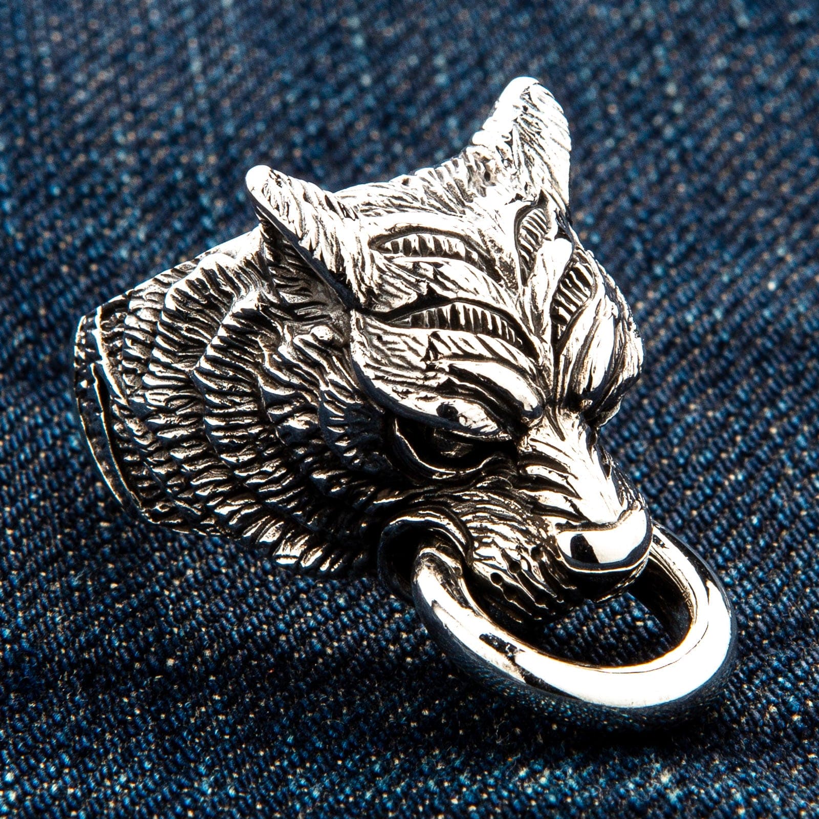Bague Chevalière En Argent Massif Gravée Tigre - Taille 52, Occasion, Voir Photos