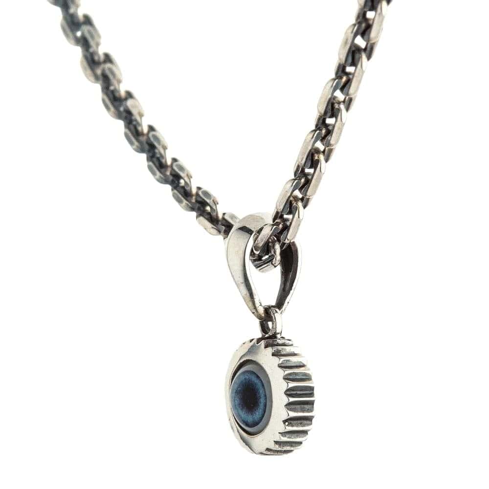 POPLYKE Collana da uomo in argento Sterling 925 Evil Eye per POPLYKE Collana da uomo in argento Sterling 925 Evil Eye per