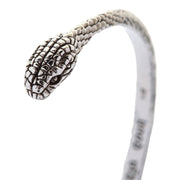 Snake Head Sterling Silver Women's Gothic Cuff