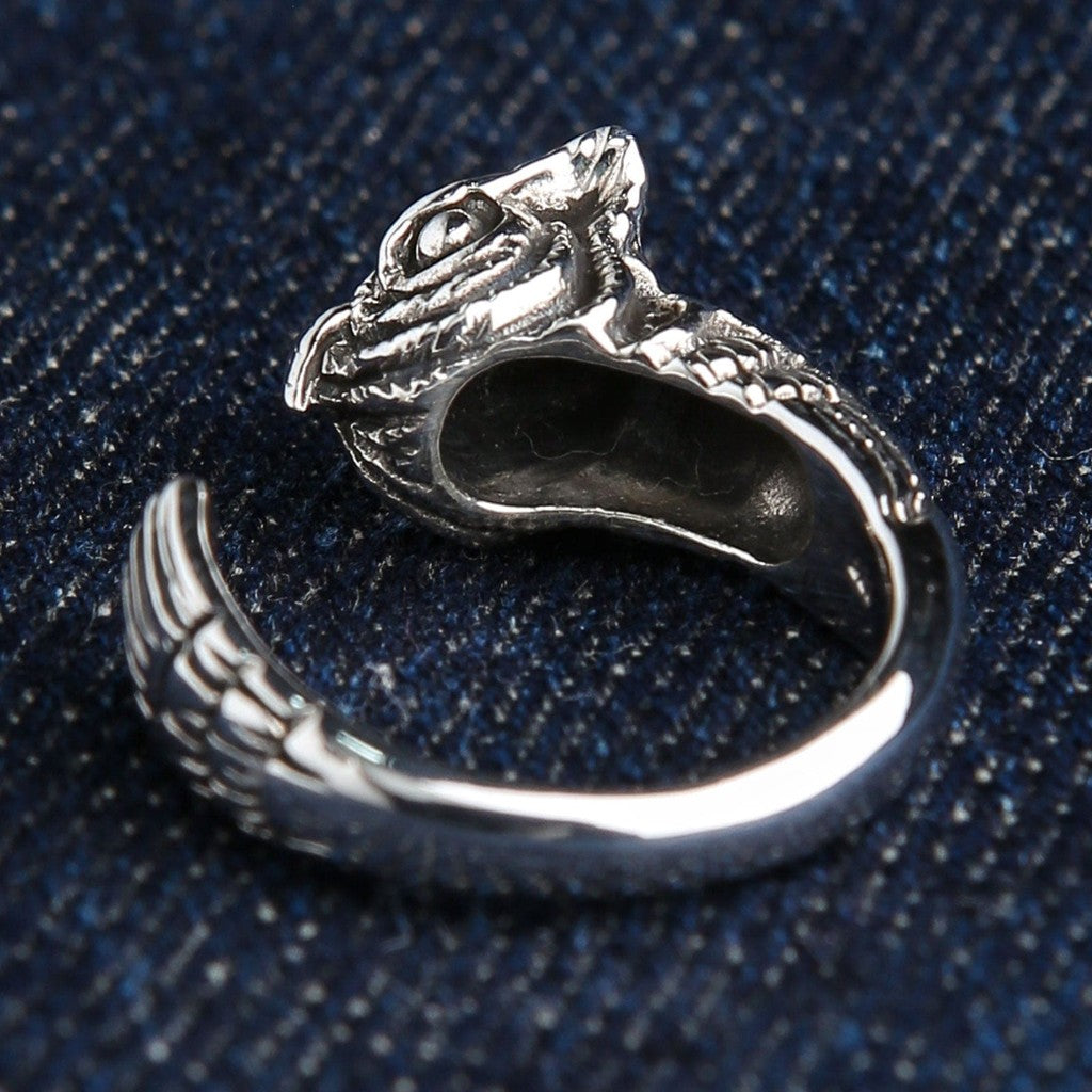 Anello Gufo In Argento 925 – Regolabile E Aperto, Portafortuna Stile Retrò Per Donne, Idea Regalo Simbolica Per Fidanzate E Amiche
