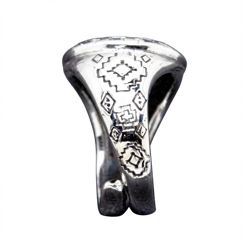 Kokopelli Ring — Verstellbarer Southwestern-Ring aus Silber
