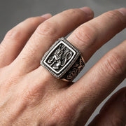 venetian-lion-ring-worn-on-