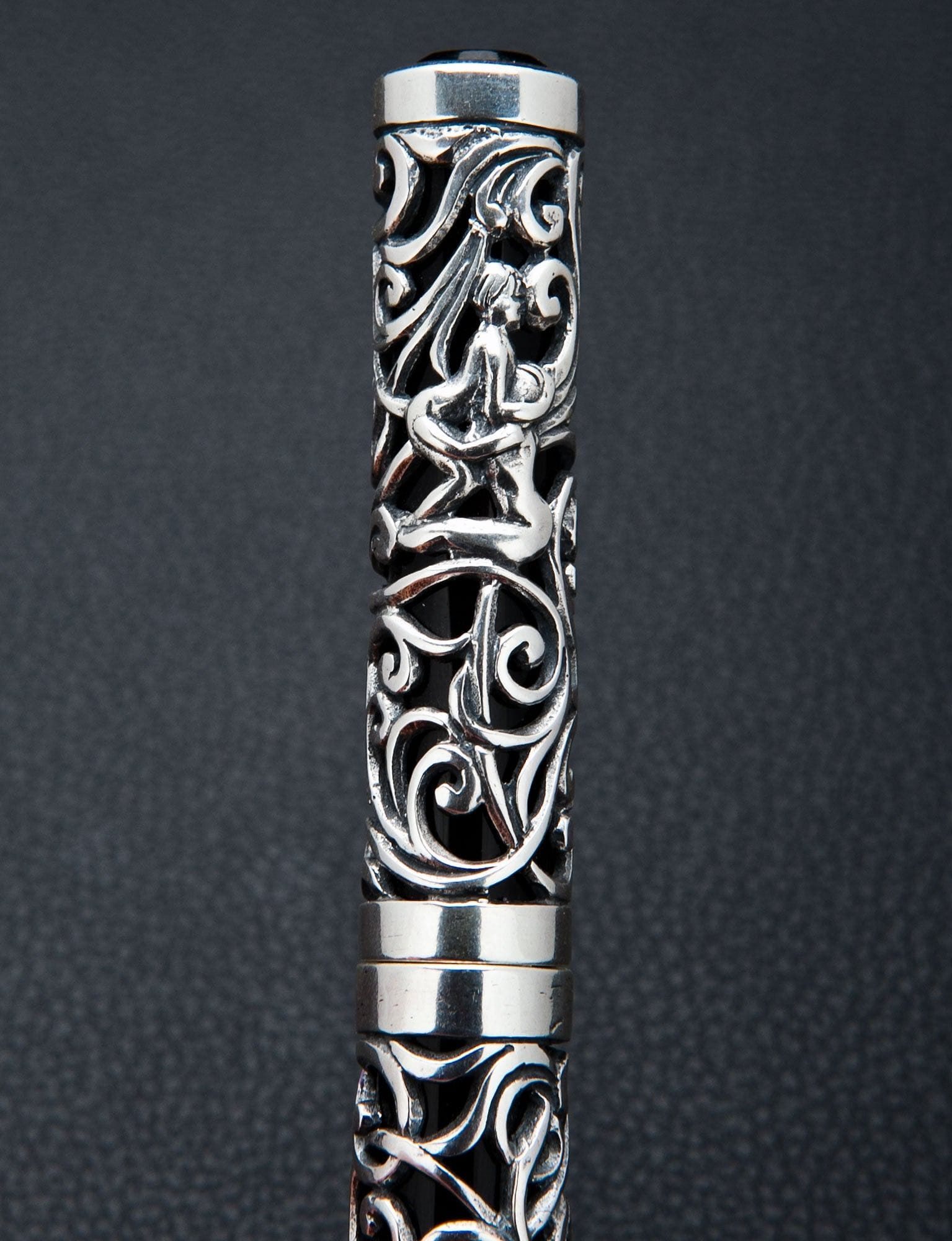 Erotic Carved 925 Sterling Silver Pen
