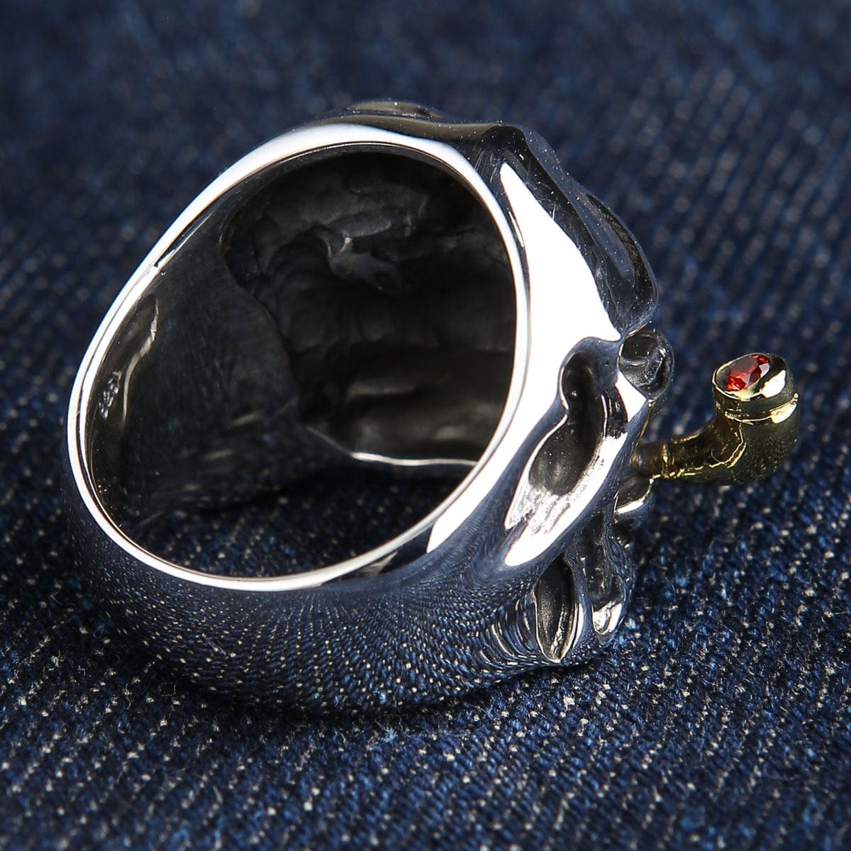 Acquista Anelli In Argento Sterling Con Teschio Online - Foto 2