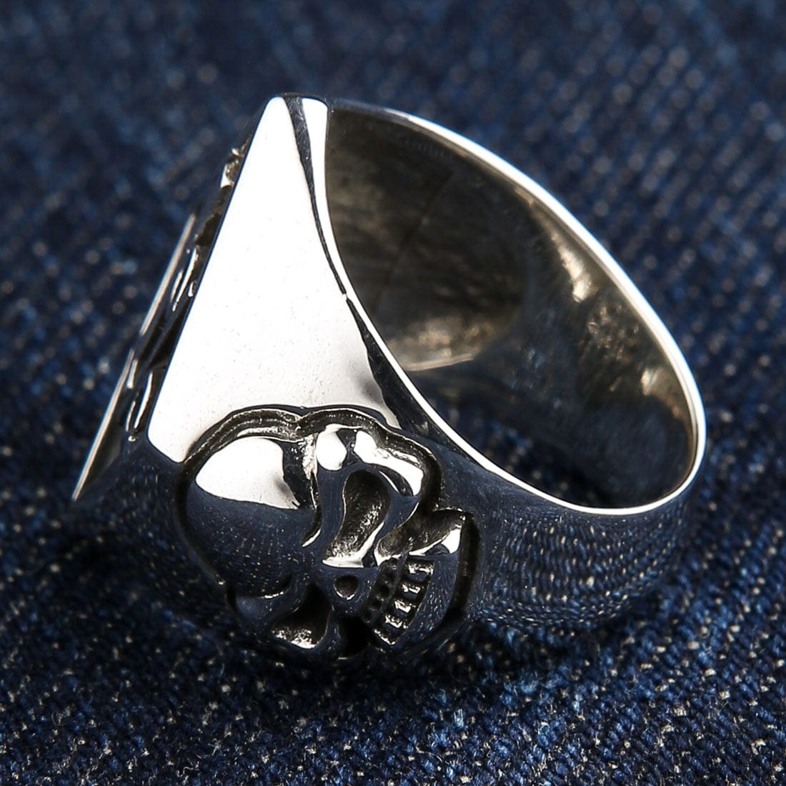 Outlaw 1 Percent Biker Ring – Sterling Silver 1%er Symbol