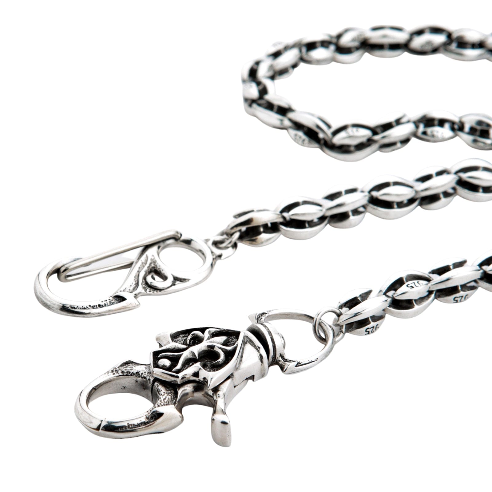 Wallet Chains With An Indian Head Clasp – SS Biker / Rock Star Rings