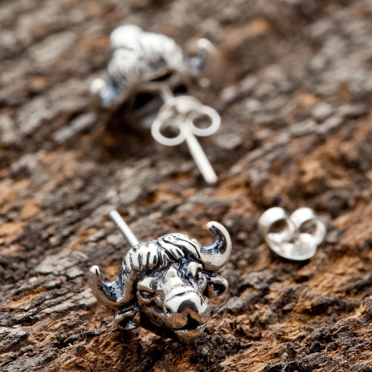 Orecchini A Testa Di Mucca In Argento Sterling 925 – 7x8 Mm, Confezione Regalo, Gioiello Originale