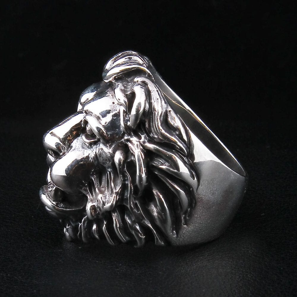Manufacturer of 916 gold lion design ring for men kdj-r035 | Jewelxy - 80141