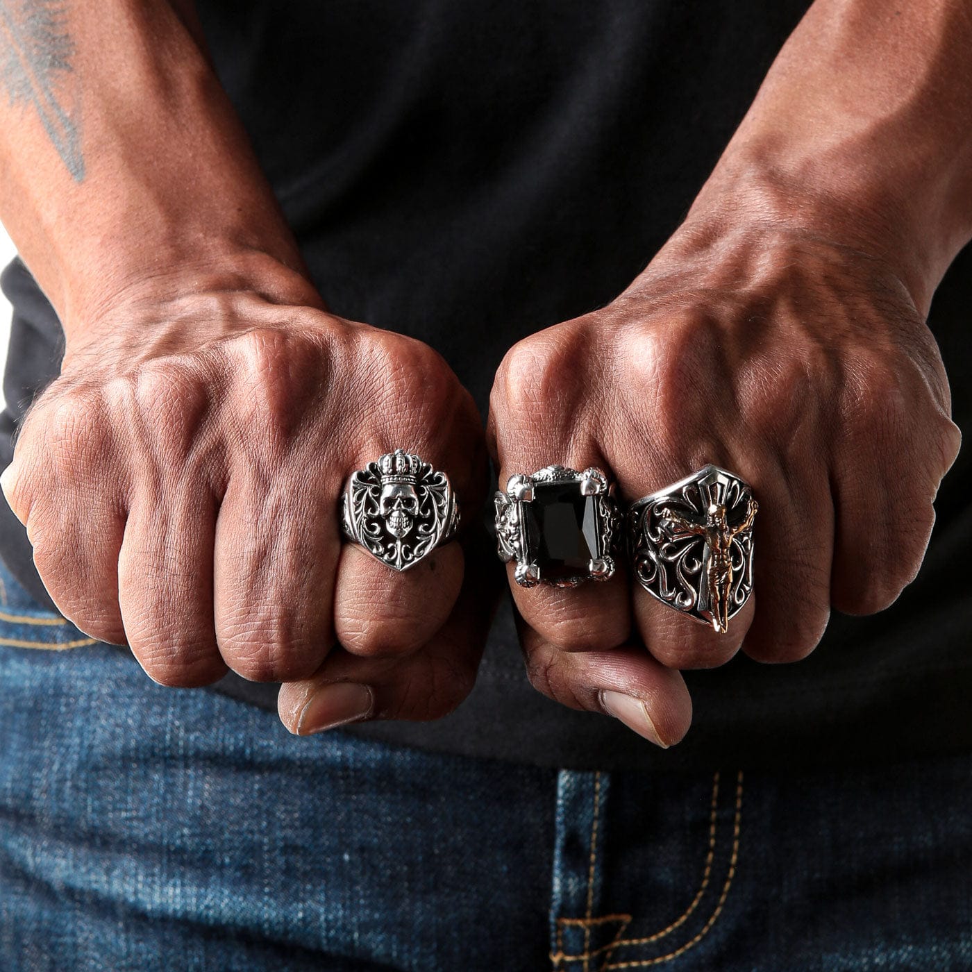 Titanium Steel Ring Men's Finger Ring Hand Jewelry - Temu