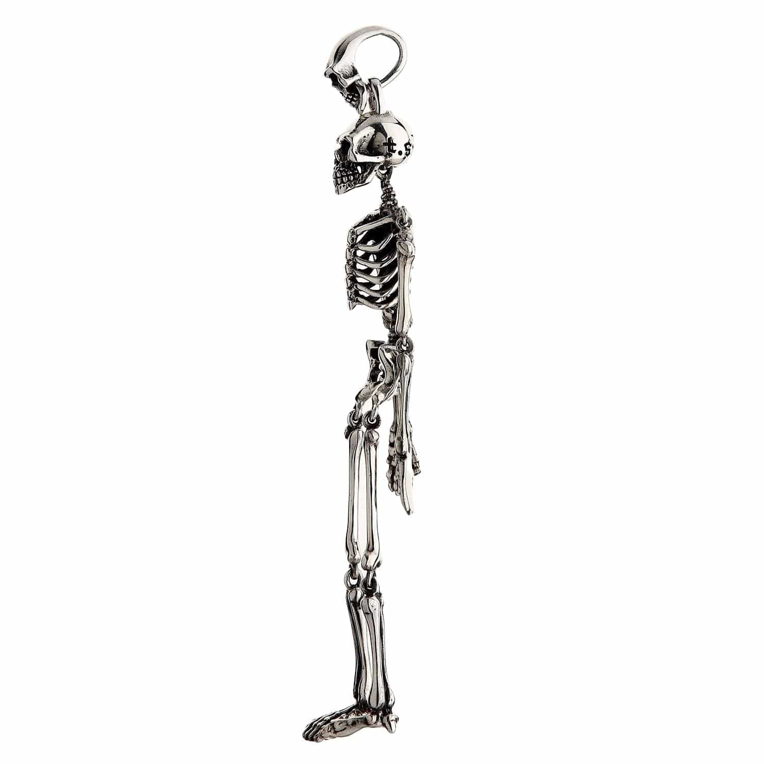 YJZQ Collana vintage con teschio di Halloween, gioiello da donna, accessorio per costume da pirata, cosplay, costume in argento, A YJZQ Collana vintage con teschio di Halloween, gioiello da donna, accessorio per costume da pirata, cosplay, costume in argento, A