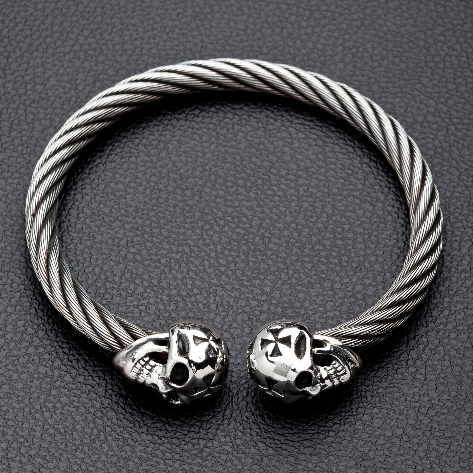 Bijoux - Bracciale da Donna, in Argento Sterling 925, con Teschio e Bijoux - Bracciale da Donna, in Argento Sterling 925, con Teschio e