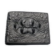 real black head crocodile leather wallet