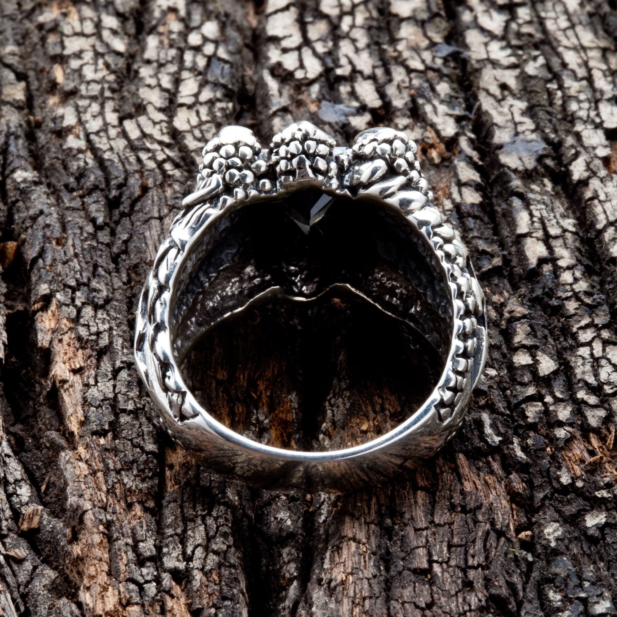 Diamond Clear Gothic Claw Ring