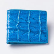 blue crocodile tail men's wallet