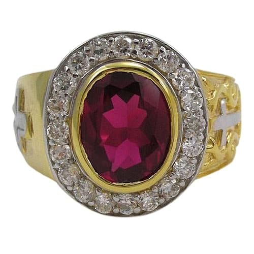 Buy CEYLONMINE Ruby Ring For Men Alloy Ruby Rhodium Plated Ring Stone Ruby  Ring Online at Best Prices in India - JioMart.