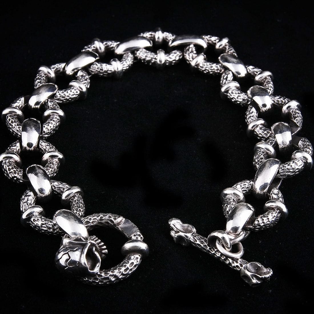 925 sterling silver skull bracelet for| Alibaba.com