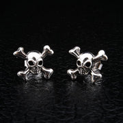 Orecchini Uomo Teschio Gotico In Acciaio Inox | Punk Stayoung Jewellery | Teschio E Supereroe