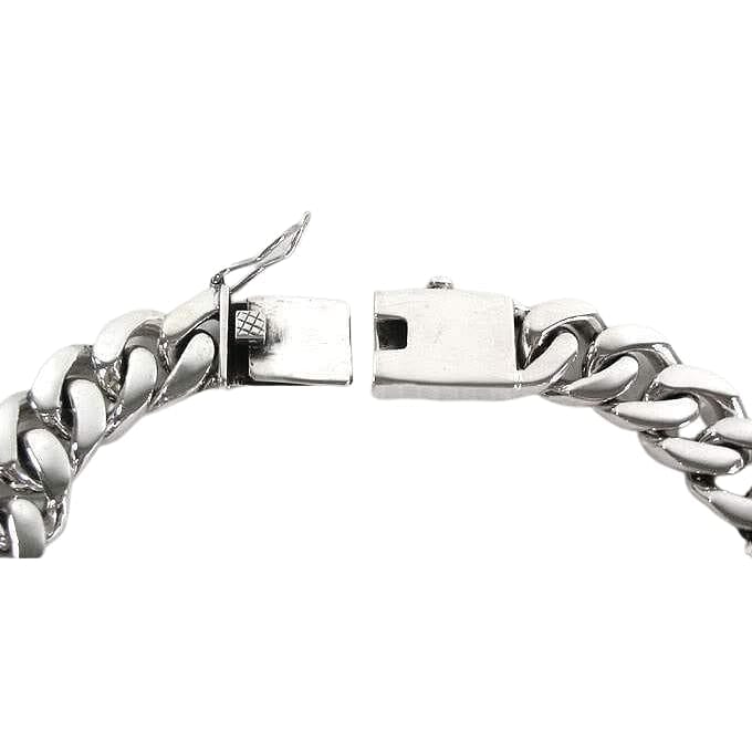 Pure Silver Bracelet Sterling Silver 999 Bracelets Men's Domineering  Personality Solid Curb Link - AliExpress