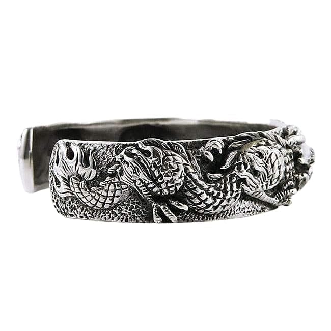 John Hardy Legends Naga Hammered and Reticulated Silver Bracelet-L  BMS60295BSPXUL - Jewelry, Mens Jewelry - Jomashop
