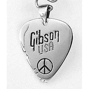 silver gibson pick pendant