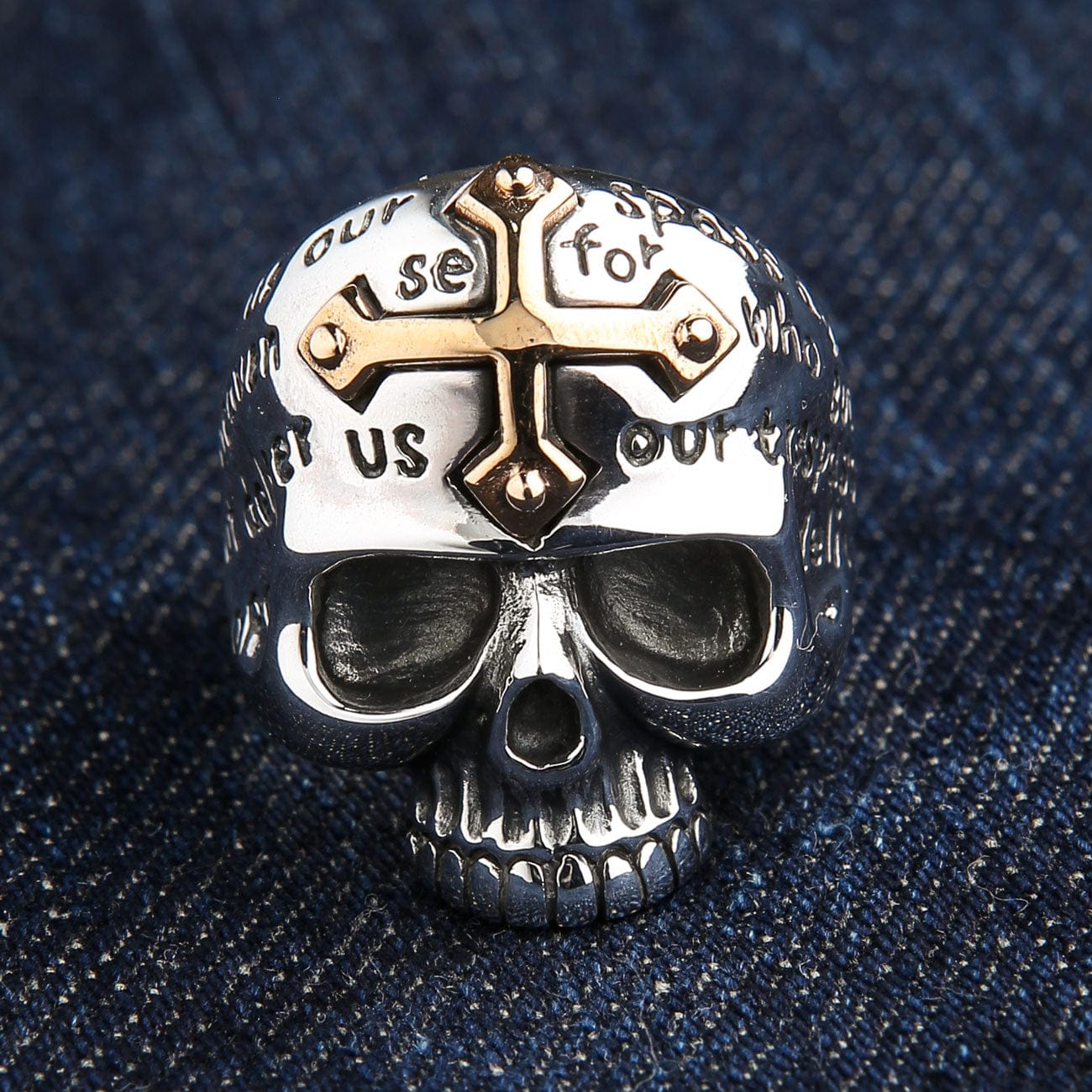 Sterling Silver Skull & Crossbones Stamped Band – Cameron Jewellery