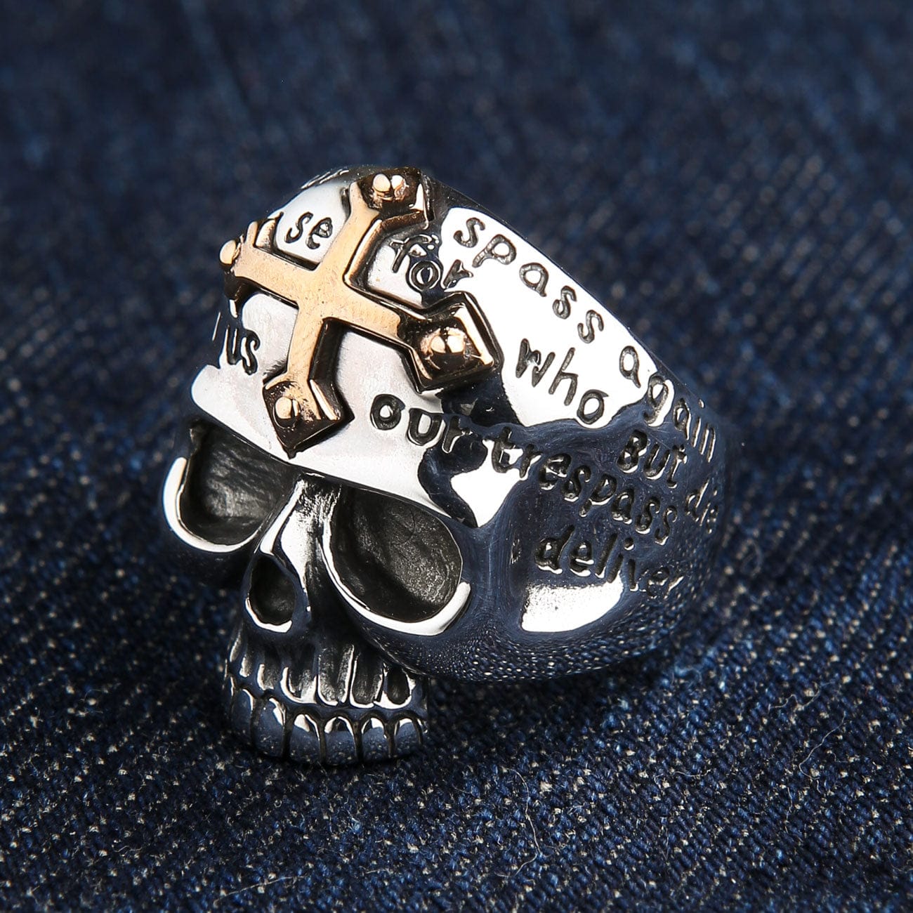 The Great Frog Skull & Crossbones With Banner Silver Ring , Boxed with  Pouch | eBay