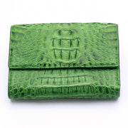 genuine green crocodile wallet