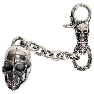 Key Clasp | Scream Skull - for Belt or Wallet / Key Chain | Sanity Jewelry
