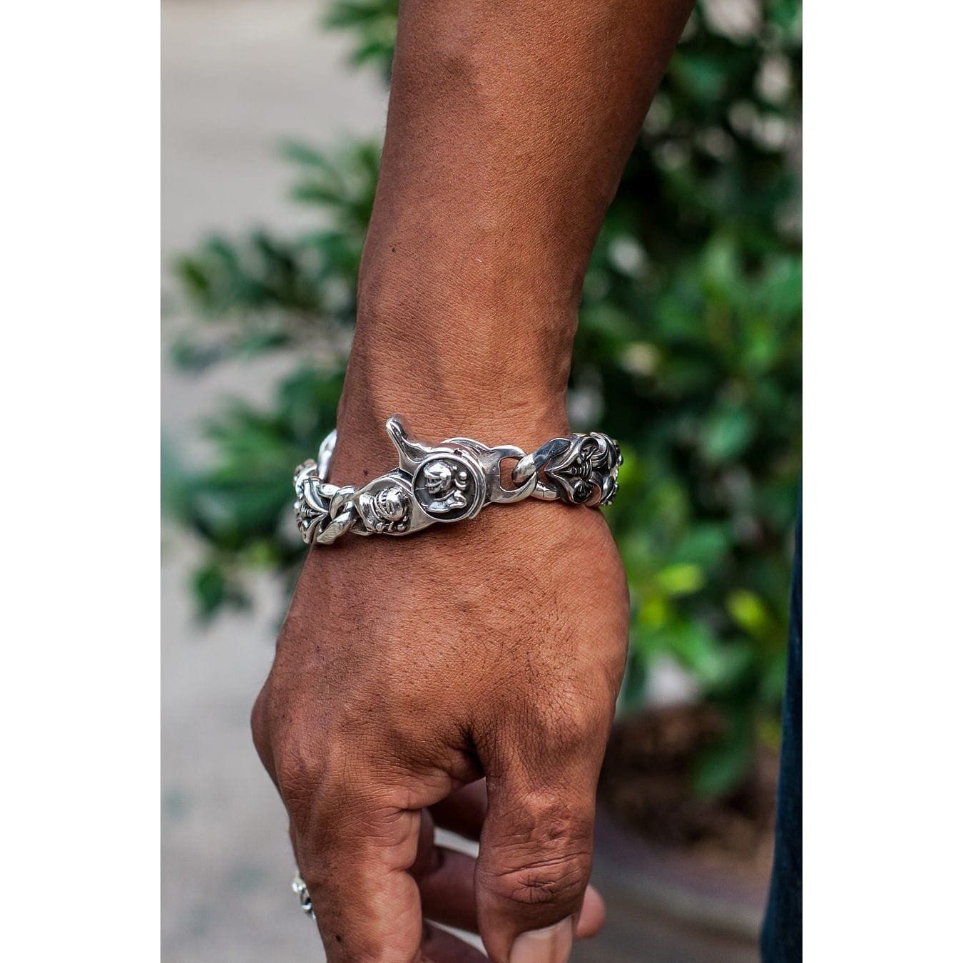 Harris Reed In Good Hands Pearl Bracelet | Silver Plated/Pearl & Black |  Missoma
