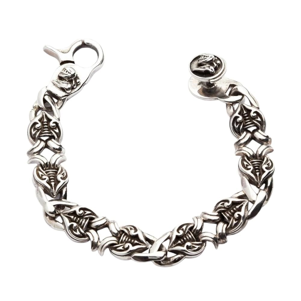 Silver Bracelet With PANDORA Rose Heart Clasp | PANDORA | BeCharming.com
