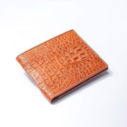 hornback crocodile skin wallet