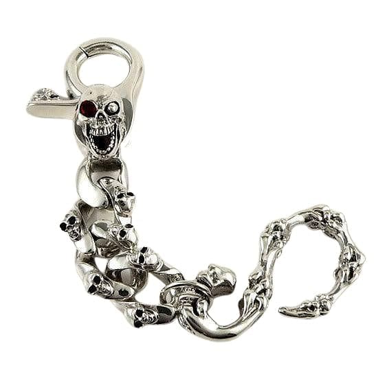 Keychain Skull in Chain