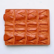 orange crocodile tail wallet